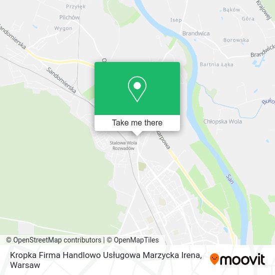 Kropka Firma Handlowo Usługowa Marzycka Irena map