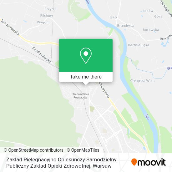 Zaklad Pielegnacyjno Opiekunczy Samodzielny Publiczny Zaklad Opieki Zdrowotnej map