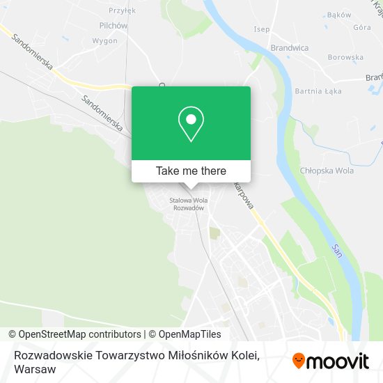 Rozwadowskie Towarzystwo Miłośników Kolei map