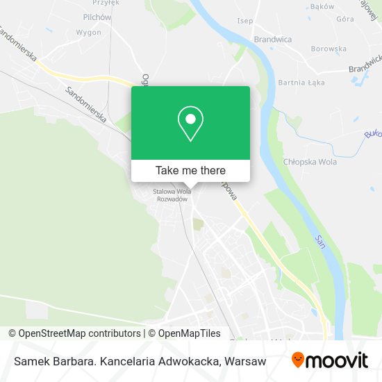 Samek Barbara. Kancelaria Adwokacka map