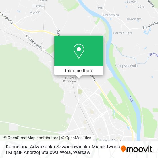 Kancelaria Adwokacka Szwarnowiecka-Miąsik Iwona i Miąsik Andrzej Stalowa Wola map