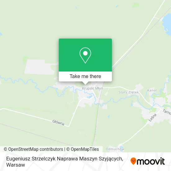 Карта Eugeniusz Strzelczyk Naprawa Maszyn Szyjących