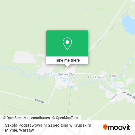 Szkoła Podstawowa nr 2specjalna w Krupskim Młynie map