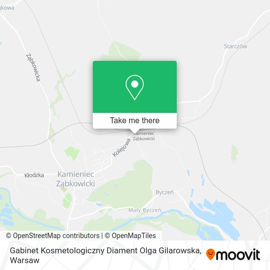 Карта Gabinet Kosmetologiczny Diament Olga Gilarowska