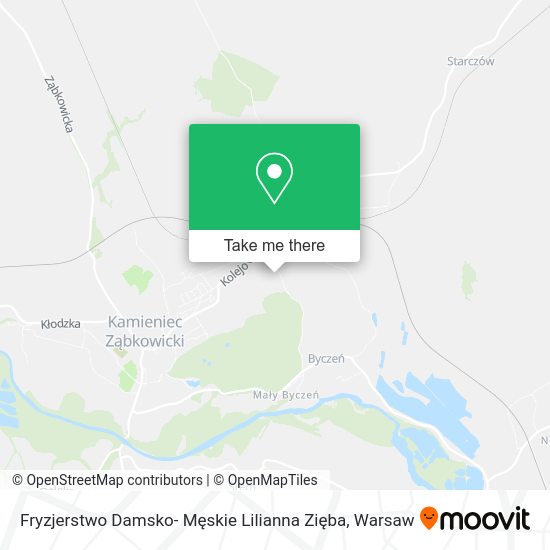 Карта Fryzjerstwo Damsko- Męskie Lilianna Zięba