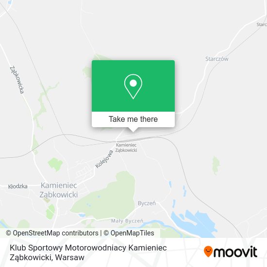 Klub Sportowy Motorowodniacy Kamieniec Ząbkowicki map