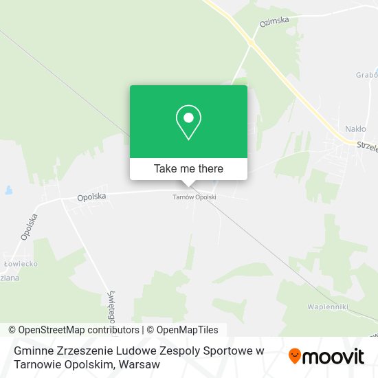 Gminne Zrzeszenie Ludowe Zespoly Sportowe w Tarnowie Opolskim map