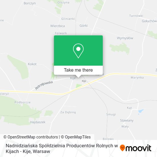 Nadnidziańska Spółdzielnia Producentów Rolnych w Kijach - Kije map