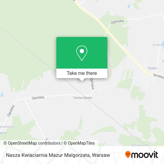 Nasza Kwiaciarnia Mazur Malgorzata map