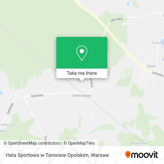 Hala Sportowa w Tarnowie Opolskim map