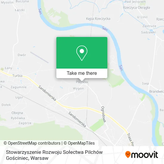 Карта Stowarzyszenie Rozwoju Sołectwa Pilchów Gościniec