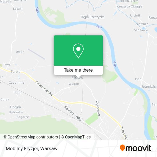 Mobilny Fryzjer map