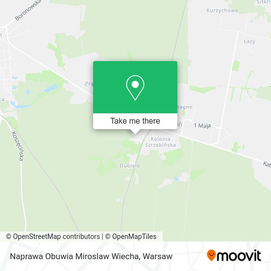 Naprawa Obuwia Miroslaw Wiecha map