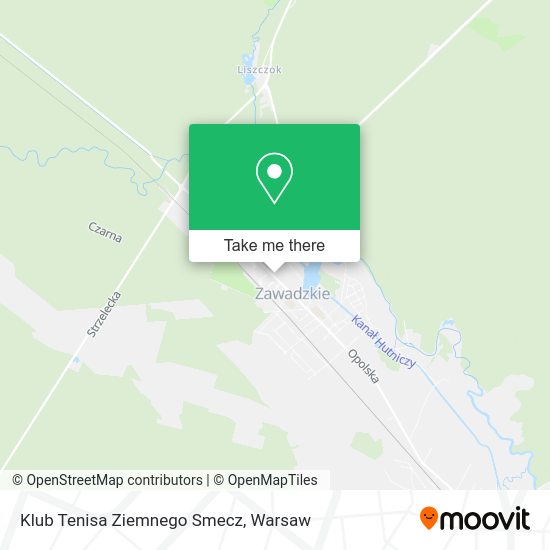 Klub Tenisa Ziemnego Smecz map