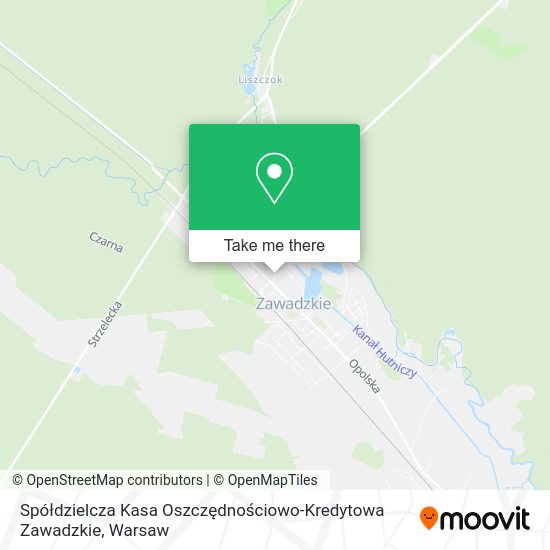 Spółdzielcza Kasa Oszczędnościowo-Kredytowa Zawadzkie map