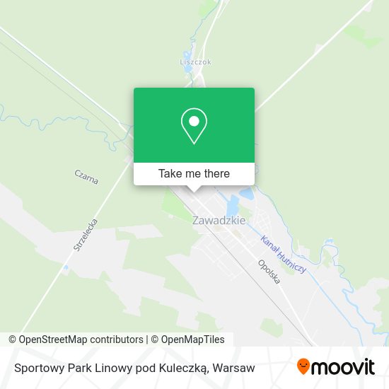 Sportowy Park Linowy pod Kuleczką map