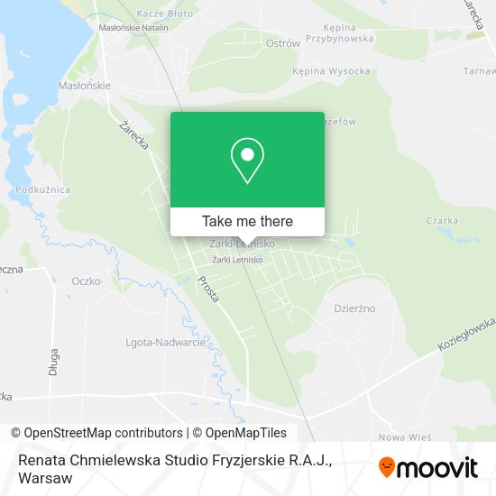 Renata Chmielewska Studio Fryzjerskie R.A.J. map