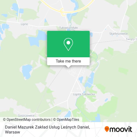 Daniel Mazurek Zakład Usług Leśnych Daniel map