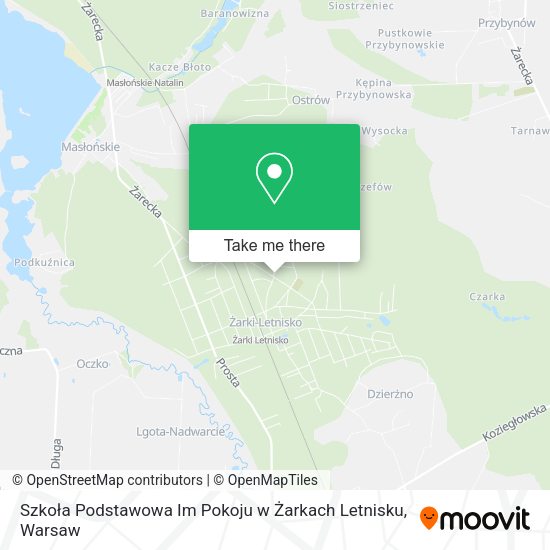 Szkoła Podstawowa Im Pokoju w Żarkach Letnisku map