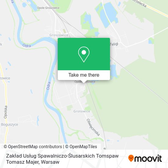 Zakład Usług Spawalniczo-Ślusarskich Tomspaw Tomasz Majer map