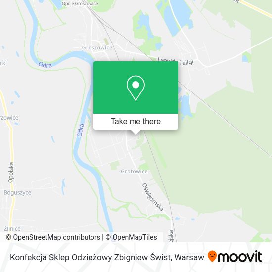 Konfekcja Sklep Odzieżowy Zbigniew Świst map