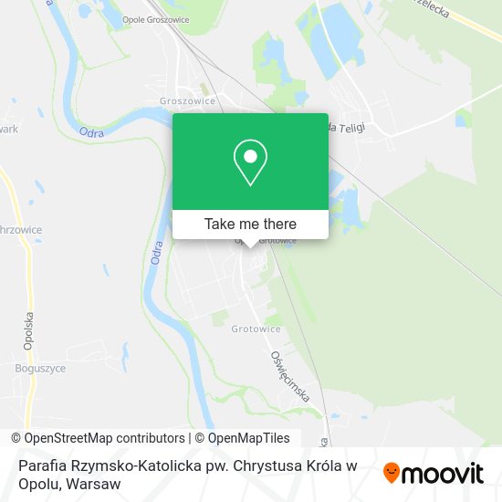 Parafia Rzymsko-Katolicka pw. Chrystusa Króla w Opolu map