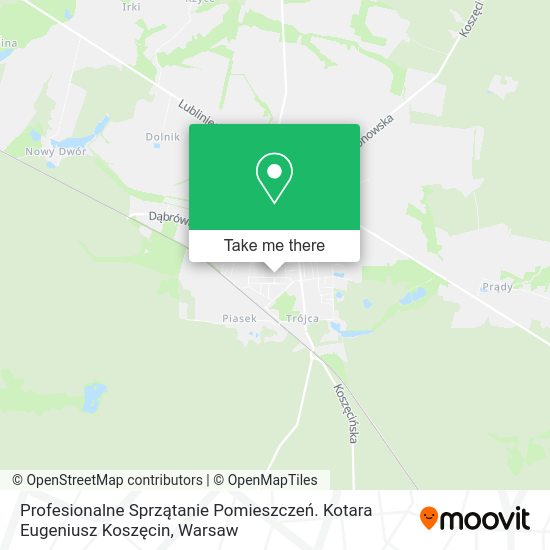 Profesionalne Sprzątanie Pomieszczeń. Kotara Eugeniusz Koszęcin map