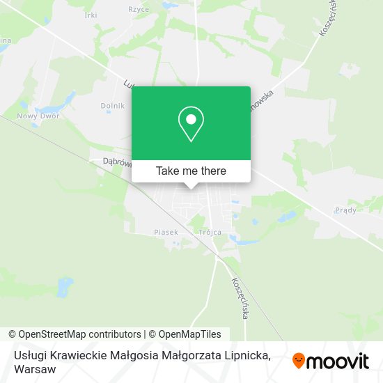 Usługi Krawieckie Małgosia Małgorzata Lipnicka map