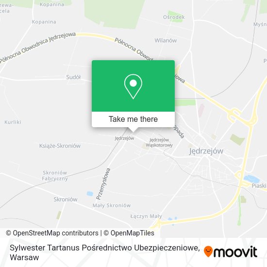 Sylwester Tartanus Pośrednictwo Ubezpieczeniowe map