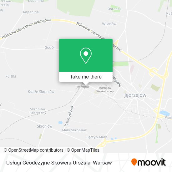 Карта Usługi Geodezyjne Skowera Urszula