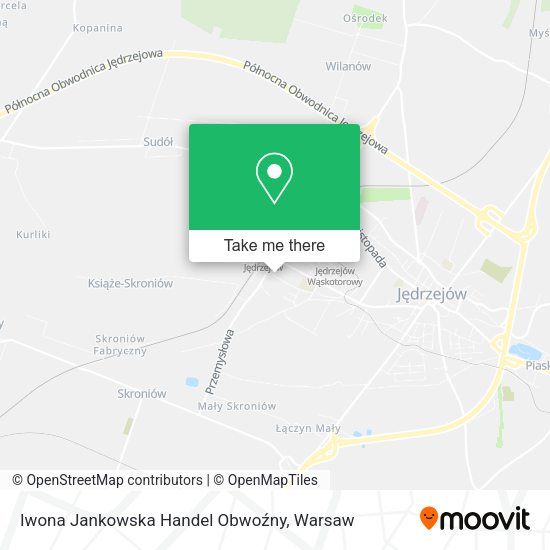 Iwona Jankowska Handel Obwoźny map