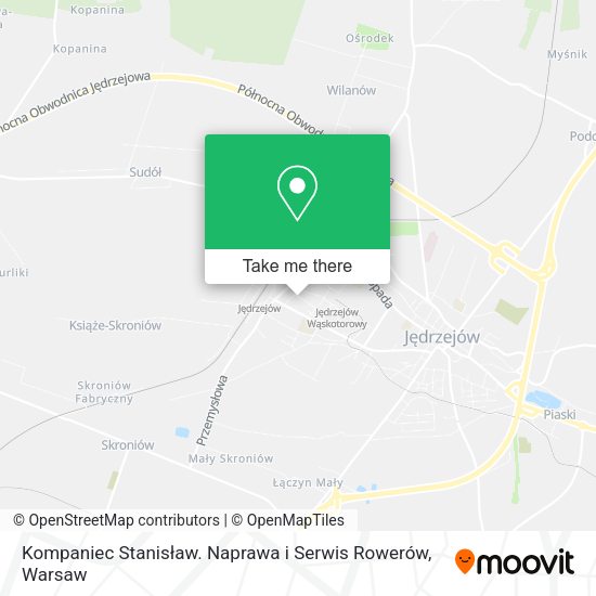 Kompaniec Stanisław. Naprawa i Serwis Rowerów map