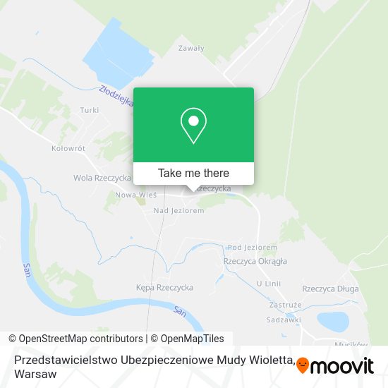 Przedstawicielstwo Ubezpieczeniowe Mudy Wioletta map