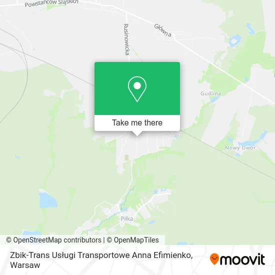 Карта Zbik-Trans Usługi Transportowe Anna Efimienko