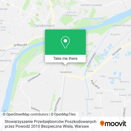 Stowarzyszenie Przedsiębiorców Poszkodowanych przez Powodź 2010 Bezpieczna Wisła map