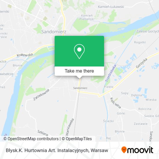 Błysk.K. Hurtownia Art. Instalacyjnych map