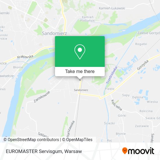 EUROMASTER Servisgum map