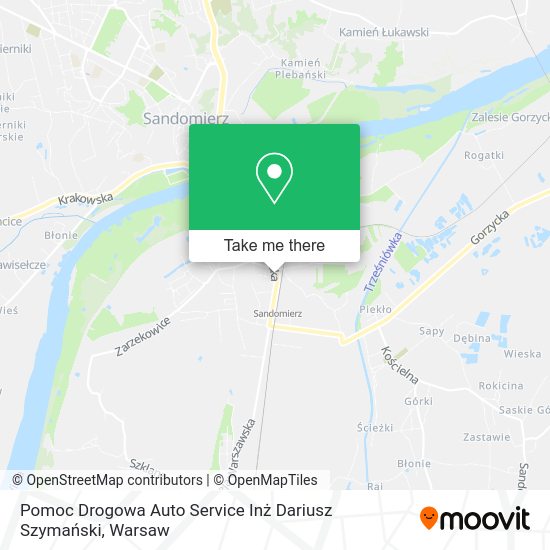 Pomoc Drogowa Auto Service Inż Dariusz Szymański map