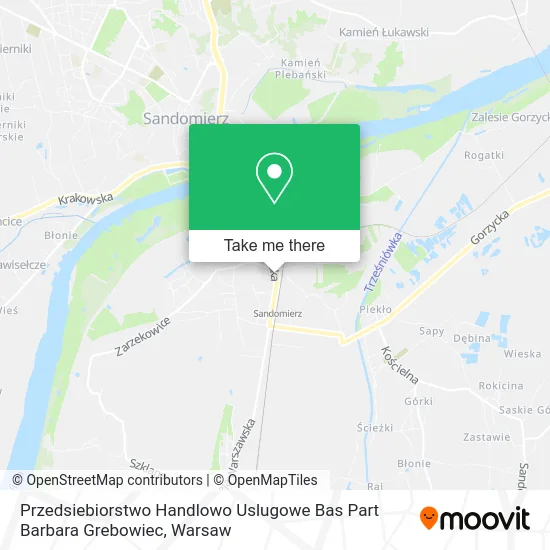 Карта Przedsiebiorstwo Handlowo Uslugowe Bas Part Barbara Grebowiec