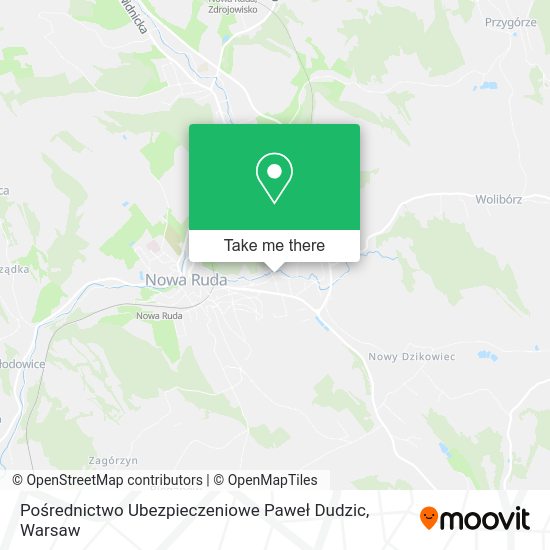 Pośrednictwo Ubezpieczeniowe Paweł Dudzic map