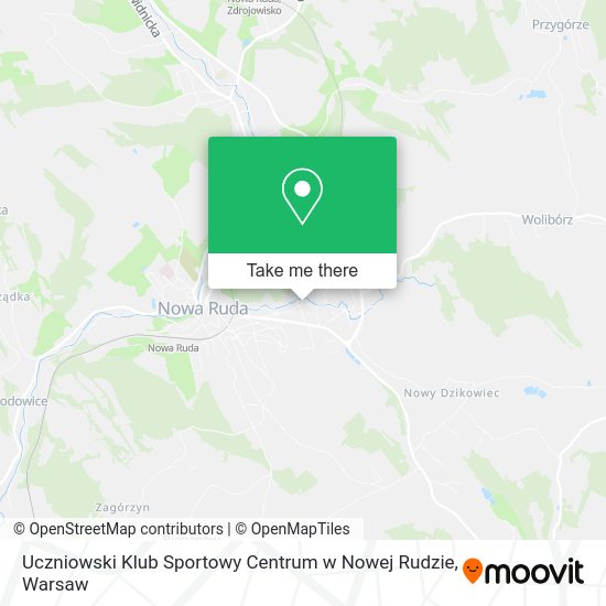 Uczniowski Klub Sportowy Centrum w Nowej Rudzie map