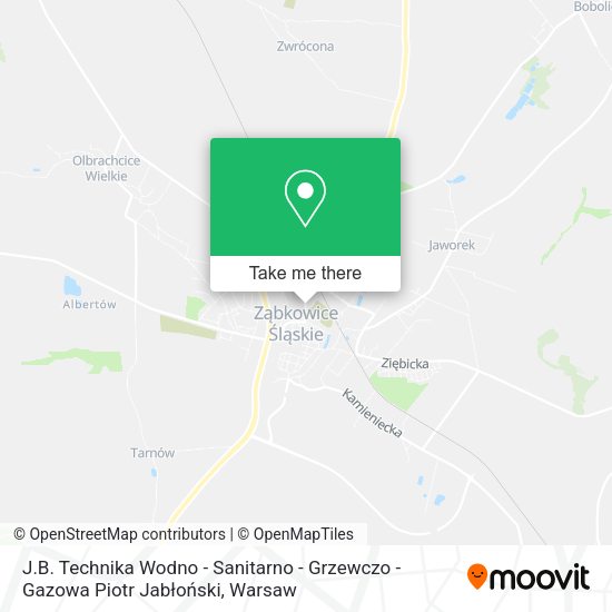 J.B. Technika Wodno - Sanitarno - Grzewczo - Gazowa Piotr Jabłoński map