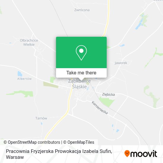 Карта Pracownia Fryzjerska Prowokacja Izabela Sufin