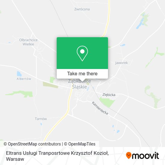 Карта Eltrans Usługi Tranposrtowe Krzysztof Kozioł