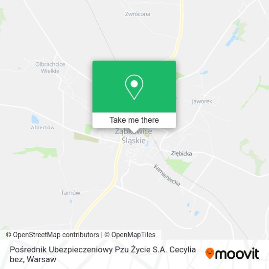 Pośrednik Ubezpieczeniowy Pzu Życie S.A. Cecylia bez map