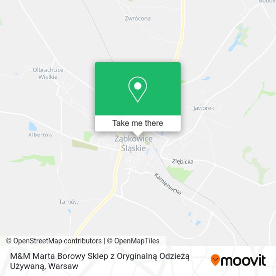 M&M Marta Borowy Sklep z Oryginalną Odzieżą Używaną map