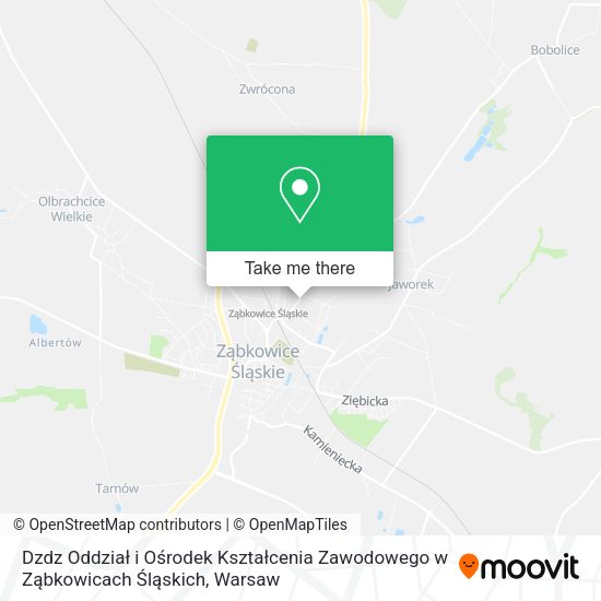 Dzdz Oddział i Ośrodek Kształcenia Zawodowego w Ząbkowicach Śląskich map