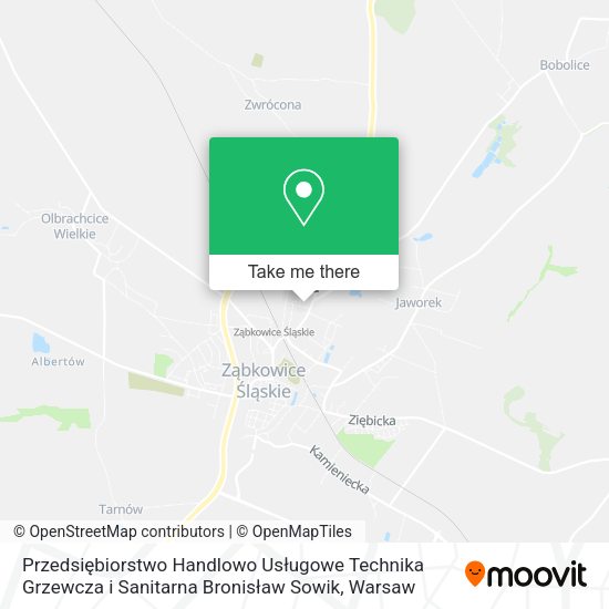 Przedsiębiorstwo Handlowo Usługowe Technika Grzewcza i Sanitarna Bronisław Sowik map