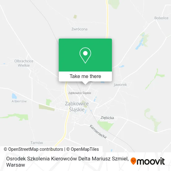 Карта Osrodek Szkolenia Kierowców Delta Mariusz Szmiel