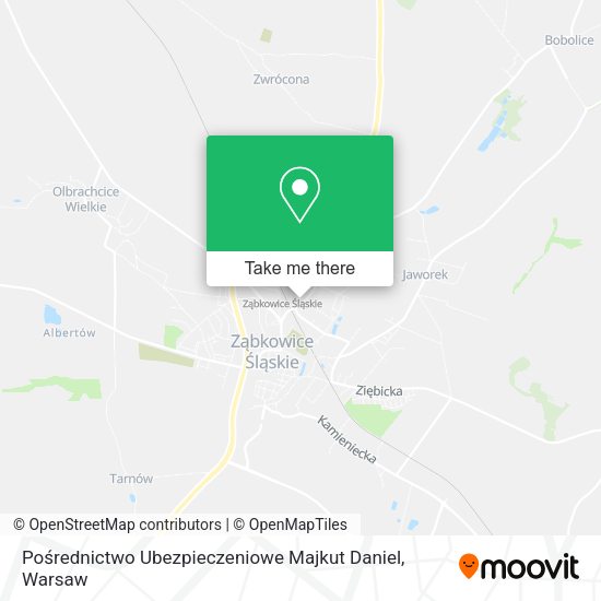 Pośrednictwo Ubezpieczeniowe Majkut Daniel map